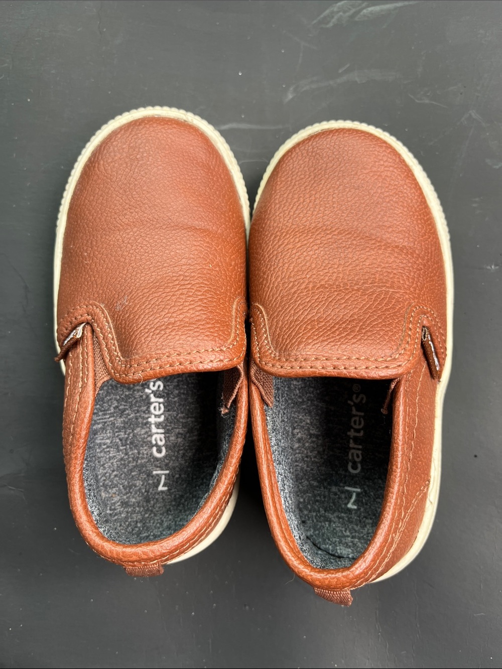 Carter's Boys Brown Slip-On Sneakers